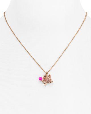 زفاف - kate spade new york Monkey Mini Pendant Necklace, 16&#034;