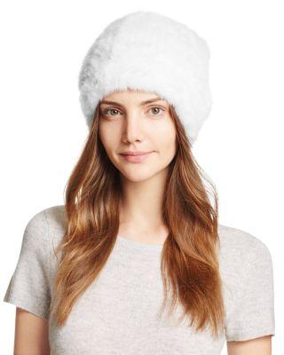 زفاف - Maximilian Furs Knit Mink Fur Hat - 100% Exclusive