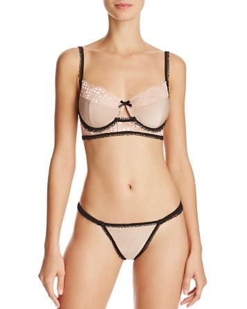 Hochzeit - For Love & Lemons Yvette Underwire Bra and Strappy Thong