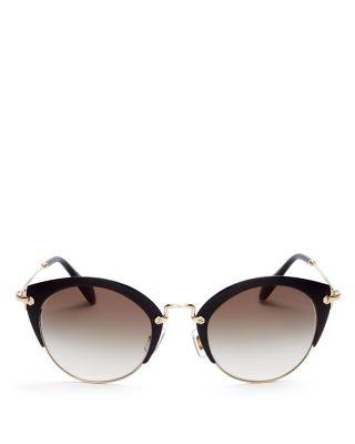 زفاف - Miu Miu Oversized Cat Eye Sunglasses, 52mm