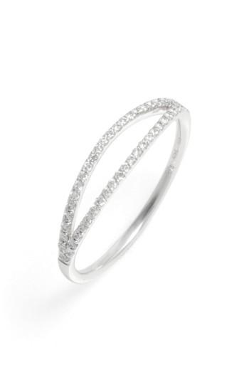 Hochzeit - Bony Levy Kiera Two-Row Diamond Stack Ring (Nordstrom Exclusive) 