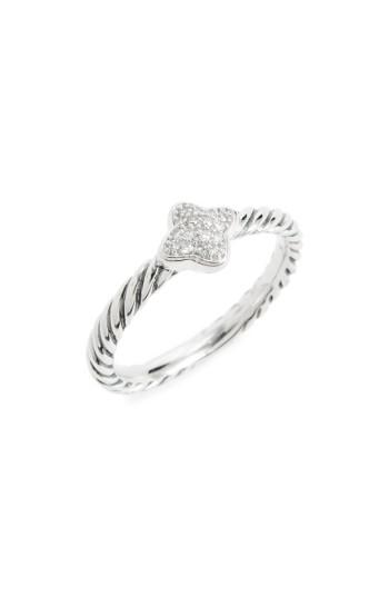 Hochzeit - David Yurman Quatrefoil Ring with Diamonds
