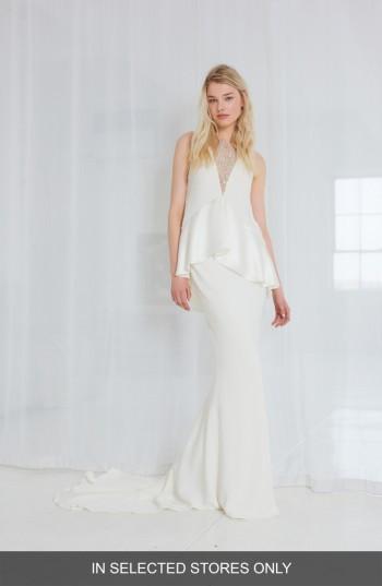 Wedding - Amsale Sia Satin Two-Piece Gown (In Selected Stores Only) 
