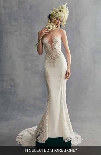 Wedding - Ines by Ines di Santo Azalea Lace & Stretch Crepe Gown 