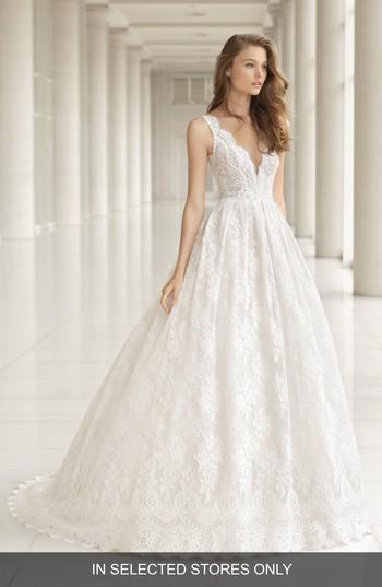 Wedding - Rosa Clara Embellished Lace Princess Gown 