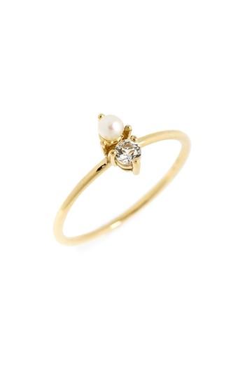 Hochzeit - Bony Levy Birthstone & Diamond Stacking Ring (Nordstrom Exclusive) 