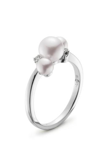 زفاف - Mikimoto Pearl & Diamond Ring 
