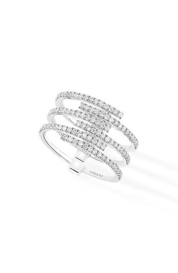 Hochzeit - Messika Gatsby Multirow Diamond Ring 