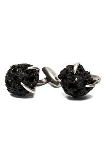 Mariage - title of work Volcanic Stones Cuff Links 