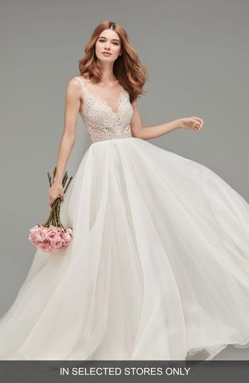 Mariage - Watters Mihr Beaded Tulle & Organza Ballgown 