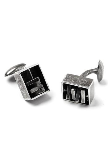 Mariage - title of work Encased Spinner Cuff Links 