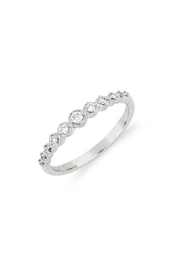 زفاف - Bony Levy Mila Large Hammered Diamond Stack Ring (Nordstrom Exclusive) 