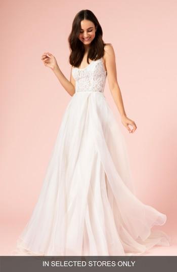 Wedding - BLISS Monique Lhuillier Lace Bodice Gown 