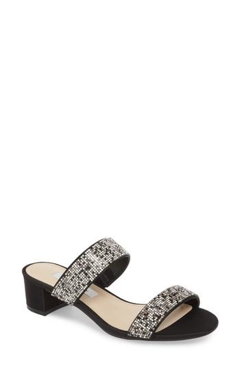زفاف - Nina Georgea Crystal Embellished Slide Sandal (Women) 