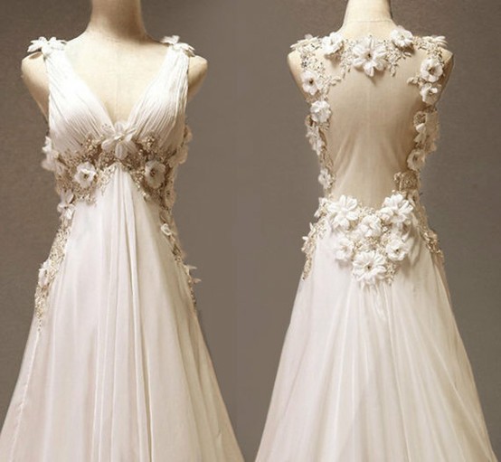 Wedding - Custom Make Vintage Wedding Dress 