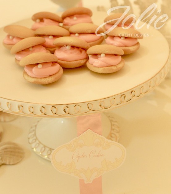 Wedding - Oyster Cookies with Pearls for Wedding