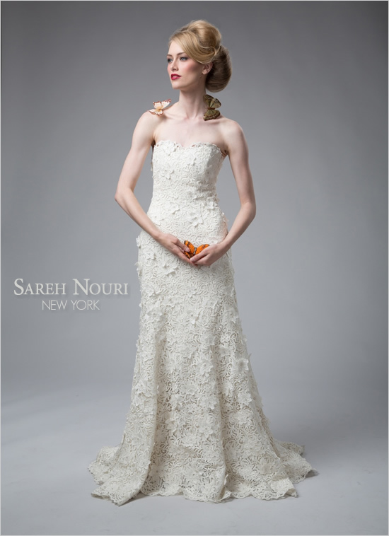 Hochzeit - Strapless Trompete Hochzeitskleid von Sareh Nouri