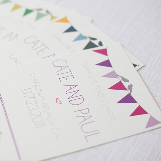 Wedding - Bunting Save The Date