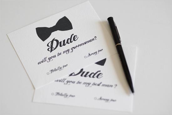 Wedding - Groomsman Cards