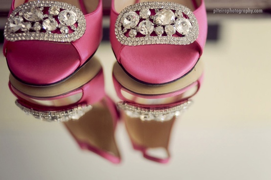 Mariage - Chaussures de mariage rose