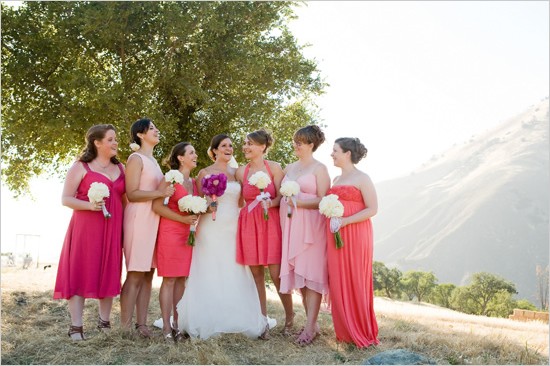 Свадьба - Розовый Подружка невесты 'Платья