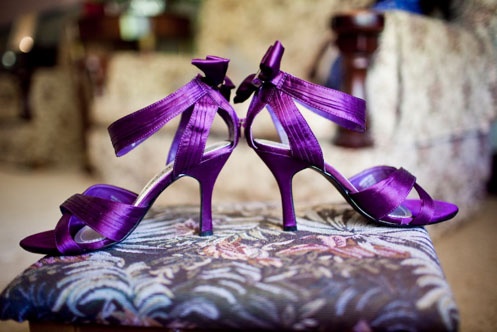 Wedding - Glamours Purple Inspiration Wedding Shoes