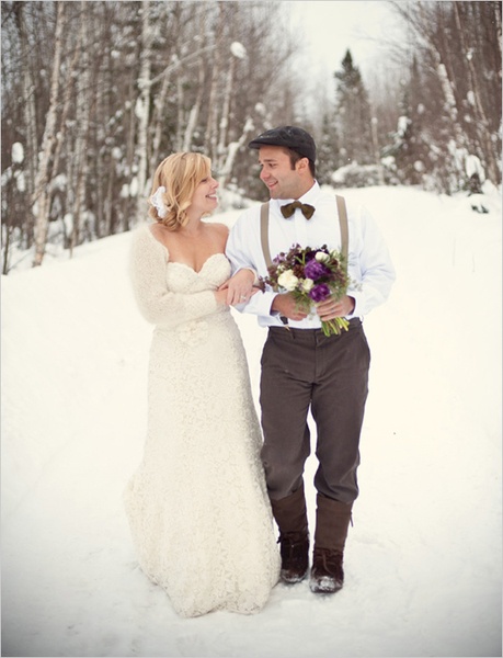 زفاف - ستايل الشتاء زفاف العروس