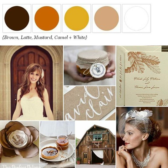 Mariage - Caramel/champagne Wedding Color Palettes