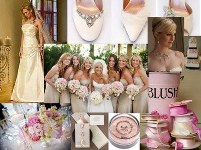 Mariage - Blush palettes de couleurs de mariage