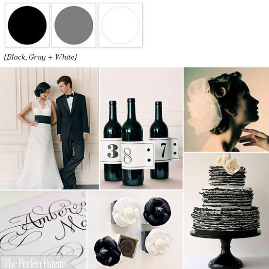 Hochzeit - Black Wedding Farbpaletten