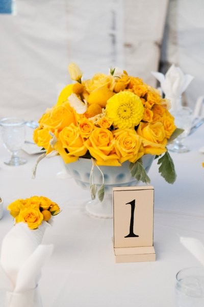 Hochzeit - Sunflower Yellow Wedding Color Palettes