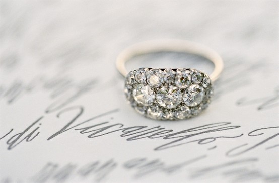 Hochzeit - Antique Wedding Ring ♥ Vintage Wedding Ring