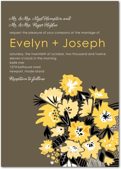 زفاف - Fantastic Floral Wedding Invitations