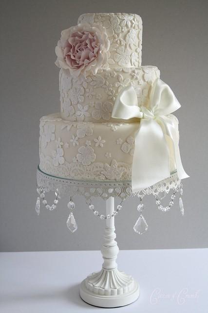 Hochzeit - Fondant Wedding Cakes ♥ Vintage Wedding Cake