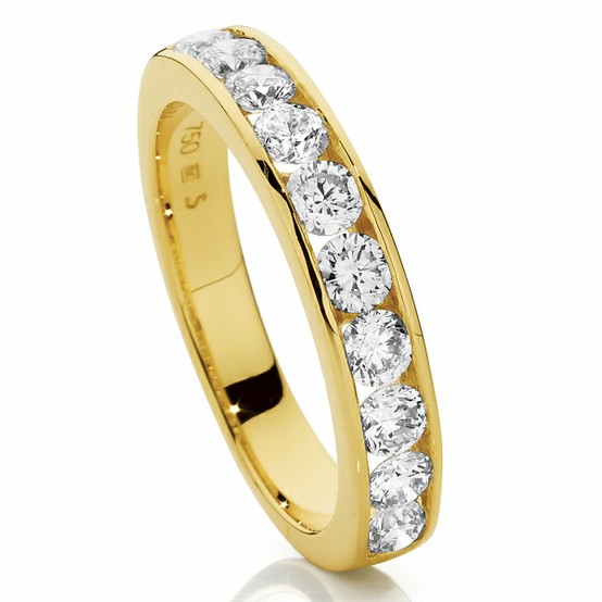 Mariage - Anneau Luxry Diamond Wedding ♥ bague parfaite éternité à diamants,