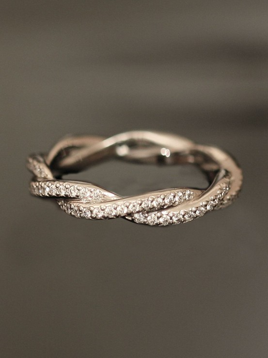 Hochzeit - Luxry Diamond Wedding Ring ♥ perfekten Diamanten Eternity Ring