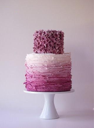 Wedding - Ombre Wedding Cake Design 