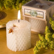 wedding photo - Pure Beeswax Candles wedding favors