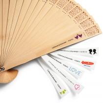 wedding photo - Personalized Hand Fan Labels