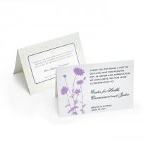wedding photo - Charity Wedding Favors - Tent Cards