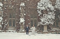 wedding photo -  Christmas Wedding Photography ♥ Snowy Winter Wedding Photos