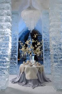 wedding photo - فندق الجليد jukkasjarvi في، السويد ♥ عرس في فصل الشتاء الفريدة حفل