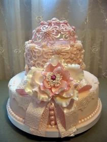 wedding photo - Pink Dream Wedding Cake Ideas 