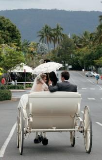 wedding photo - The Getaway Car!