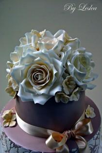 wedding photo - Ivory роз с Гортензия