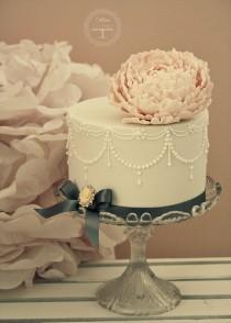 wedding photo - Peony Cake