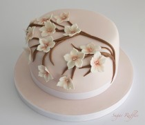 wedding photo - Cherry Blossom Birthday Cake