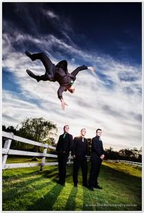 wedding photo - Flying High