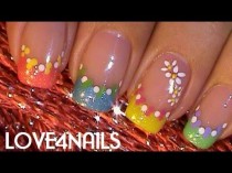 wedding photo - Fast & Easy Different Colored Nail Art Design Tutorial