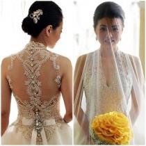 wedding photo - Veluz Reyes Backless Bridal Gown